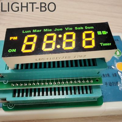 Zamanlayıcı kontrolü için sarı/yeşil 4 basamaklı 7 segmentli LED ekran