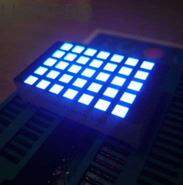Ultra parlak mavi 3mm 5*7 kare nokta matris led ekran asansör kat göstergesi için sıra katot sütun anot