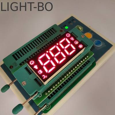 Buzdolabı Kontrol Cihazı için Kırmızı 3 basamaklı ortak katot 7 segment LED Ekran