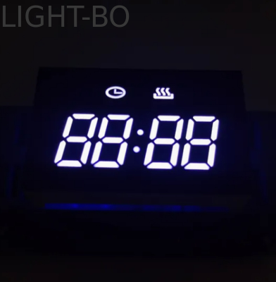 Temperatür kontrolörü için saf yeşil 0.49 inç 4 basamaklı 7 segmentli LED ekran