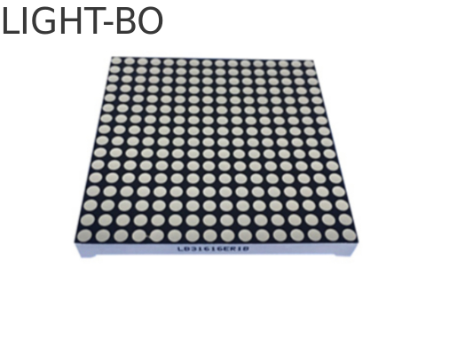İyi bir fiyat. Süper parlakKırmızı 3mm 16 x 16 nokta matris LED ekran Ekran için Katod Kolonu Anod çevrimiçi