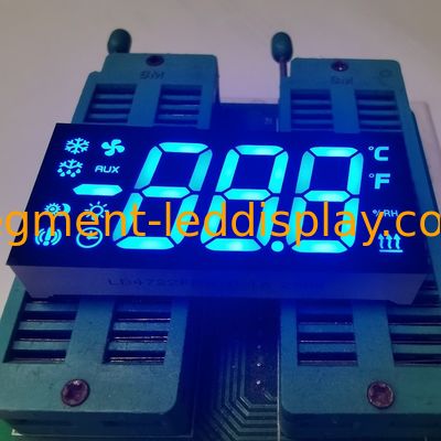 Ultra Parlak Mavi Üç haneli 7 Bölümlü LED Ekran Soğutucu Denetleyicisi için Ortak Katot