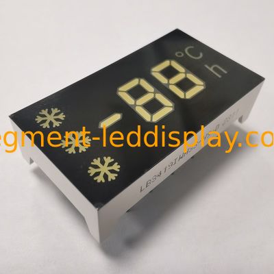 0,32 İnç (8,2 mm) 7 Segmentli LED Ekran, Ultra Parlak Beyaz, Buzdolabı ve Ev Aleti Kontrolleri için Ortak Anot