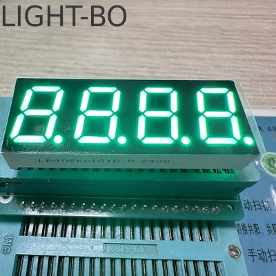 4 basamaklı 0.56 inç (14.2 mm) 7 segmentli LED ekran   Pure Green, Common Anode for Instrument Panel & Home Appliances