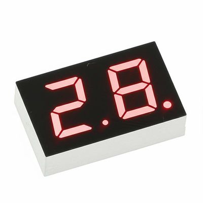 İyi bir fiyat. Özel Yapılmış Yüksek Parlak Kırmızı 2 Rakamlı 7mm 7 Bölümlü Ev Aletleri için Ortak Katodlu LED Ekran çevrimiçi
