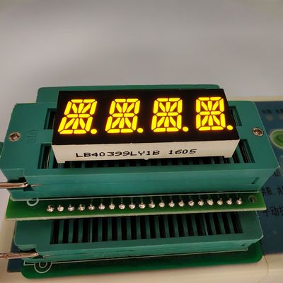 İyi bir fiyat. 4 Digit 16 Segment Yellow Alphanumeric LED Display for Instrument Panel çevrimiçi