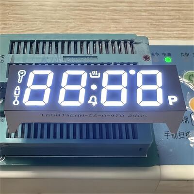 Fırın için Ultra Beyaz LED Ekran 7 Segment 4 Dijit Ortak Katot 58.2*19mm