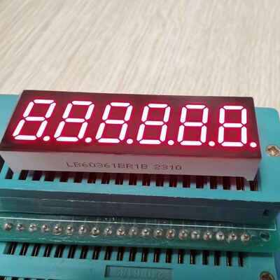 Dijital Geri Sayım Zamanlayıcısı için Süper Parlak Kırmızı 9.2mm 6 Haneli 7 Segment LED Ekran Ortak Anot