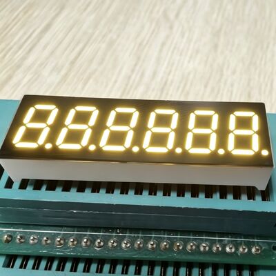 Sarı 6 basamaklı 0.36 inçlik 7 segmentli LED ekran, Enstrüman paneli için yaygın olarak kullanılır