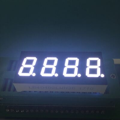 LED Ekran 4 Rakam 0.4 inç 7 Bölüm Ultra Beyaz Araç Paneli için Ortak Anot
