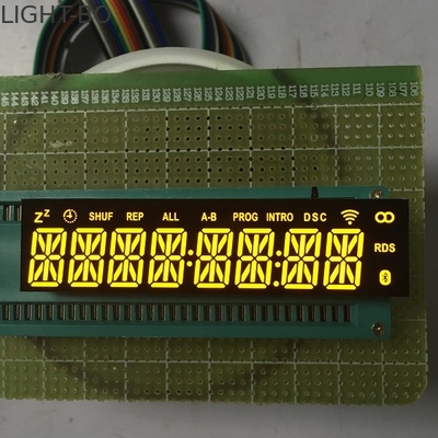 İyi bir fiyat. Ortak Katot Özel LED Ekran Ultra Parlak Amber 8 Haneli 14 Segment Uzun Ömrü çevrimiçi