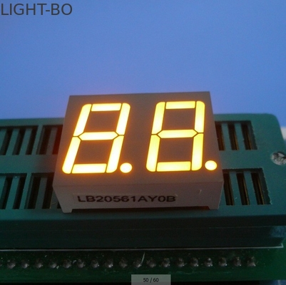 0.56 inç çift basamaklı 7 segmentli LED ekran Common Anode Yellow Color