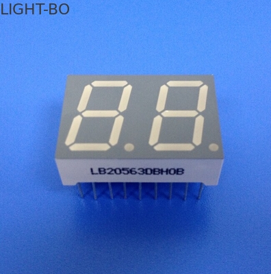 RoHS Uyumlu 2 haneli 7 Segment LED Ekran Ortak Anot Ultra Parlak Kolay Montaj