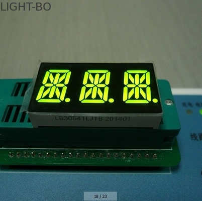 Dijital Gösterge için Süper Amber Üçlü Haneli 14 Segment LED Ekran Tam Renkli 0.56 İnç