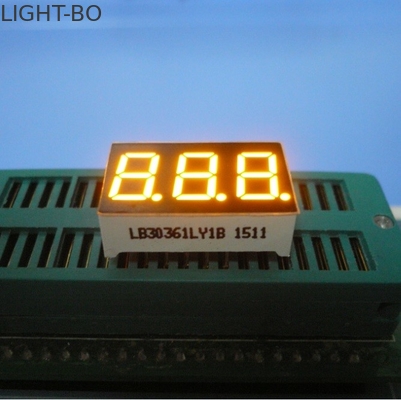 Üçlü rakam 7 Segment LED ekran sarı renk için elektrikli fırın / mikrodalga