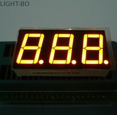CC / CA Polarite 3digit 7 Segment LED Ekran Ortak Anot 37.6 X 19mm Dış Boyut