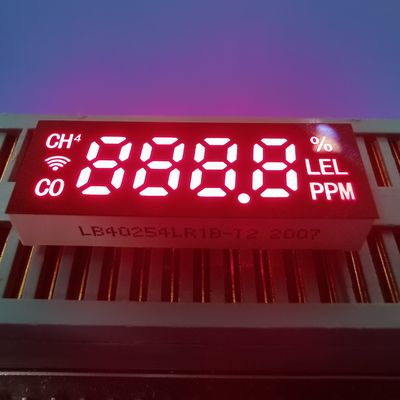 Zararlı gaz dedektörü için Common Anode Ultra Bright Red 7 Segment LED Ekran Modülü 28*10*5mm