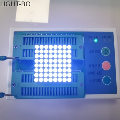 635nm 100mcd 8 X 8 Dot Matrix LED Ekran Sarı segment siyah Yüz