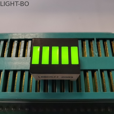 Pil Ekranı İçin 5 Segment 574nm Ortak Katot LED Işık Çubuğu