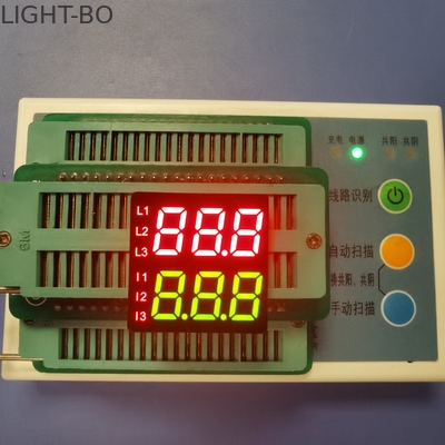 İyi bir fiyat. Çift Sıralı 8.6mm Yükseklik 7 Segment LED Ekran İki Renkli 3 Haneli çevrimiçi