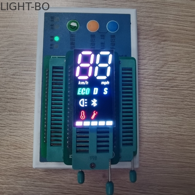 Elektromobil için Çift Renkli 2 Haneli 7 Segment Ortak Anot SMD Tipi LED Ekran