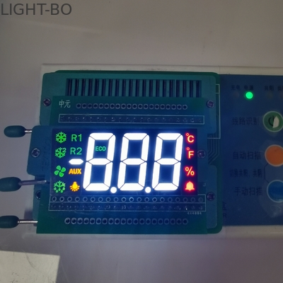 Sıcaklık Kontrolü için Ultra Beyaz/Kırmızı/Sarı/Yeşil 3 Haneli 7 Segment LED Ekran