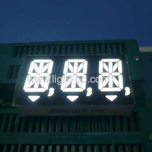 Gösterge Panelleri için Özel 14.2mm (0.56) Üçlü Haneli 14 Segment Alfanümerik LED Ekran