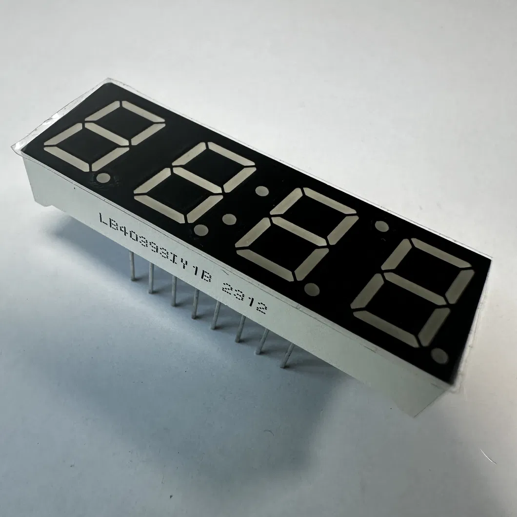0.39"Sarı 7 Bölümlü LED Ekran Temperatür Nem Göstergesi için Ortak Anod 2