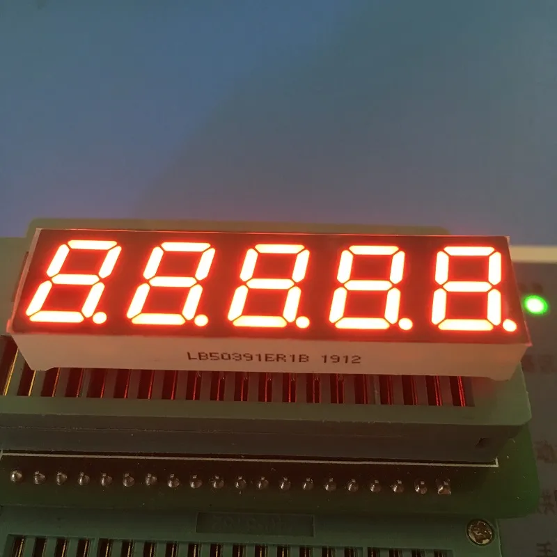 Dijital frekans dönüştürücü için süper parlak kırmızı 7 segmentli LED ekran 0.39 inç 5 basamaklı ortak anot 3