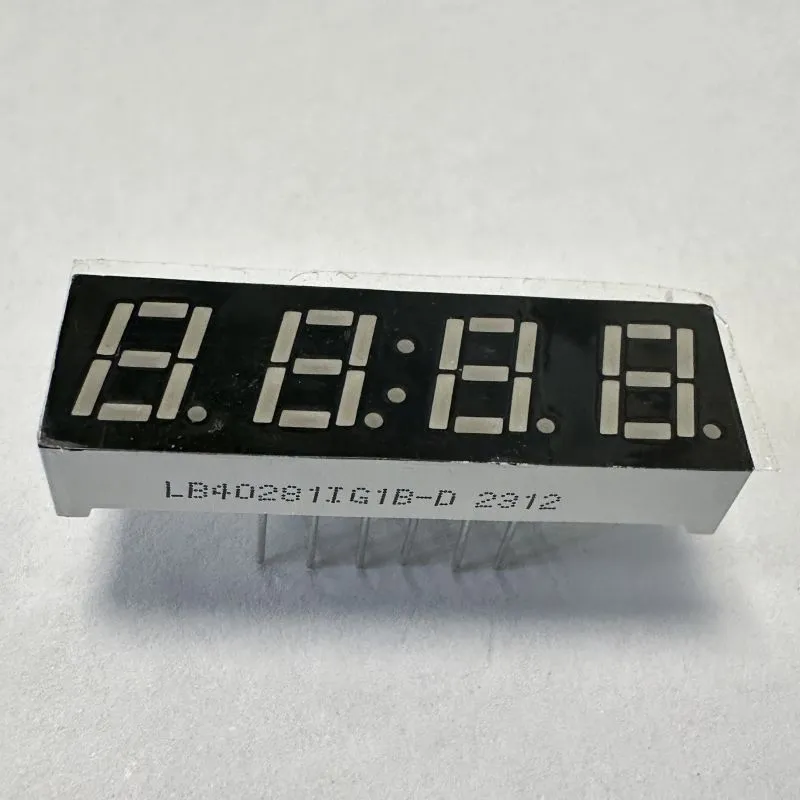 Yeşil 4 basamaklı 7 mm LED Ekran 7 Bölüm Temperatur Denetleyicisi için Ortak Anot 0