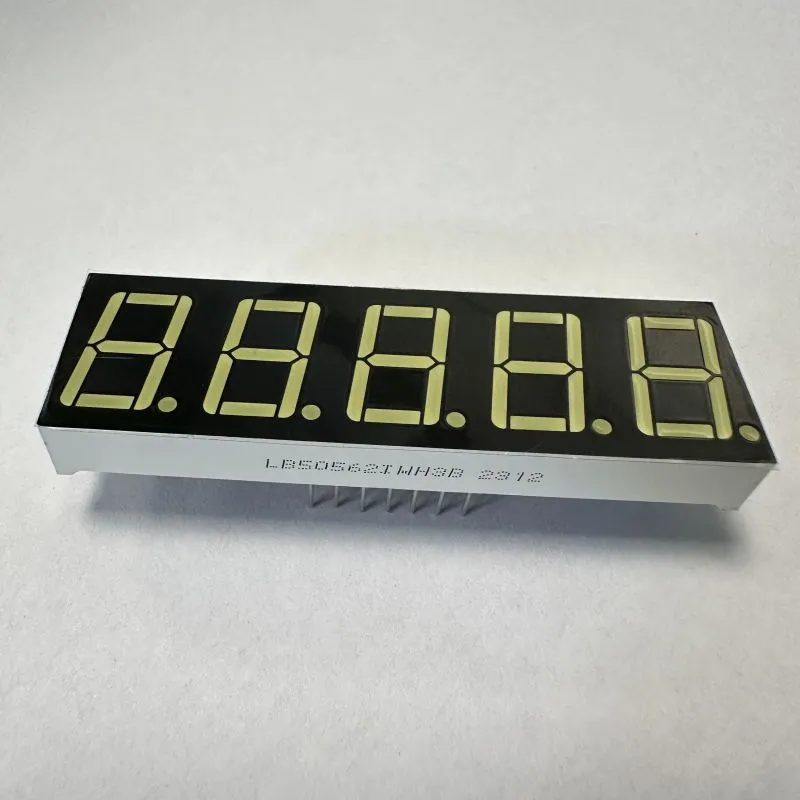 Ultra Beyaz 0,56 inç 5 basamaklı 7 segmentli LED Ekran İşlem Kontrolü için Ortak Anot 2