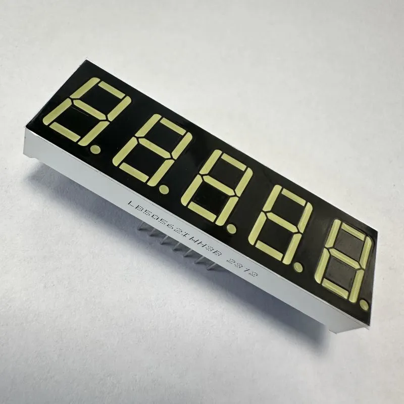 Ultra Beyaz 0,56 inç 5 basamaklı 7 segmentli LED Ekran İşlem Kontrolü için Ortak Anot 1