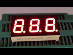 Üç basamaklı 7 segmentli LED ekran sıcaklık göstergesi için 0.4 inç ultra parlak kırmızı