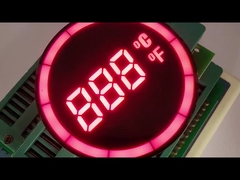 Sıcaklık denetleyici için yuvarlak şekil 7 segmentli LED ekran