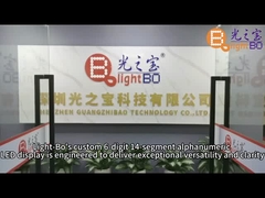 Özel yeşil 0.39 inç 6 basamaklı 14 segmentli LED ekran