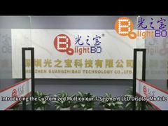 Özelleştirilmiş Mavi Kırmızı Sarı 7 Segment LED Ekran