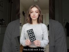 Sıcaklık Göstergeleri için 0,56 İnç (14,2 mm) 3 Haneli Ortak Katot 7 Segmentli LED Ekran