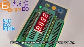 Gösterge Panelleri için 4 Haneli Ultra Parlak Kırmızı 7 Segmentli LED Ekran