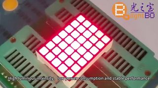 5×7 kare nokta matris LED ekran