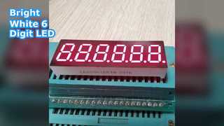 0,36 İnç 6 Haneli Beyaz 7 Segment LED Ekran