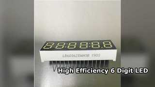 6 Haneli 7 Segment Amber LED Ekran Yüksek Verimli Modül