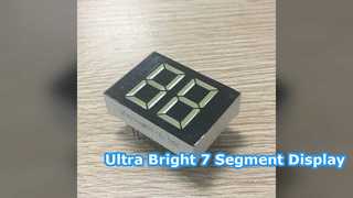 Kontrol Cihazları için Parlak 20mm Beyaz 7 Segment LED Ekran
