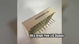 Dijital Göstergeler için 0 8 İnç Pembe 7 Segment LED Ekran